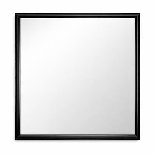 Lustro w ramie do łazienki – czarne w wysokim połysku