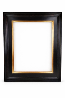 Czarna rama „Caravaggia” złocona złotem płatkowym
