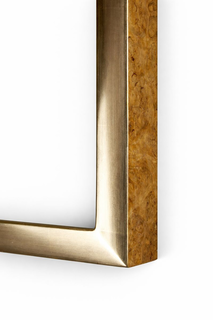 Złota rama z czeczotem dębowym na wymiar 