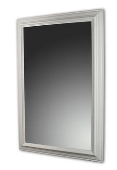 Lustro w białej ramie na wymiar, wersja matowa