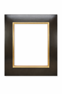 Brązowa rama do obrazu na wymiar pozłacana złotem płatkowym