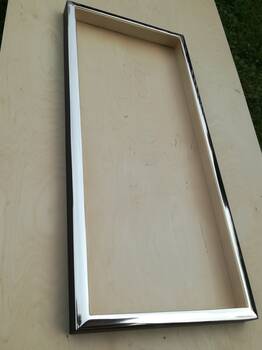 złota rama do obrazu z białym złotem