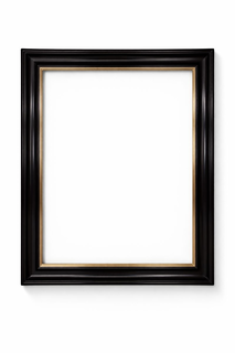 Rama do obrazu „Lunaria 2” – czarna z pozłacanym brzegiem