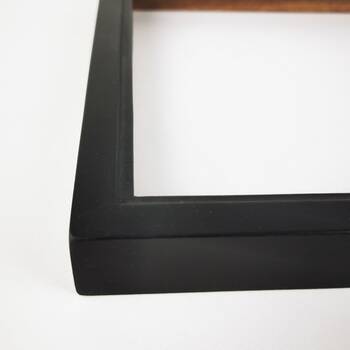 Rama do obrazu czarna – tekstura drewna i postarzenie podkreślające charakter