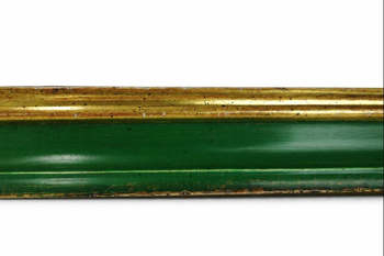 Zielona rama lustra - zbliżenie