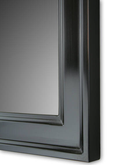 Lustro w czarnej ramie na wymiar