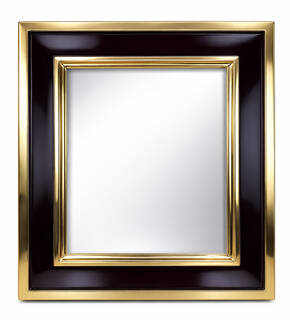 Lustro dekoracyjne w burgundowo-złotej ramie na wymiar