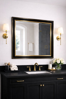 Lustro glamour w złotej ramie – Nero Glam 23K