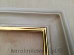 Custom picture frame gilded with genuine gold leaf.