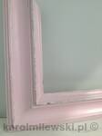 Distressed picture frame - pink