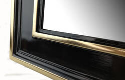 Lustro w czarnej ramie Toskania