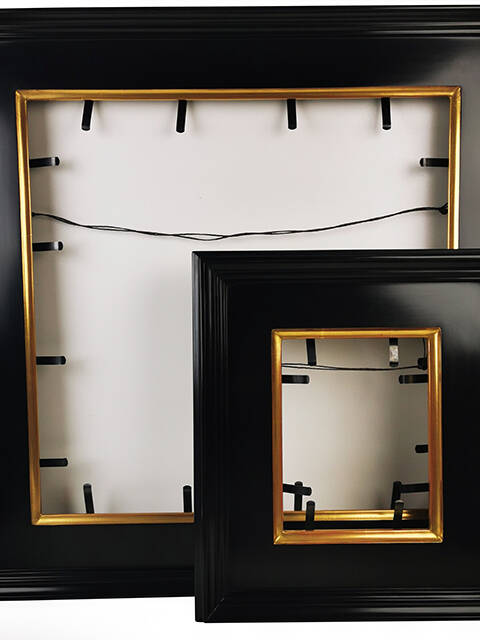 Szeroka drewniana rama do obrazu