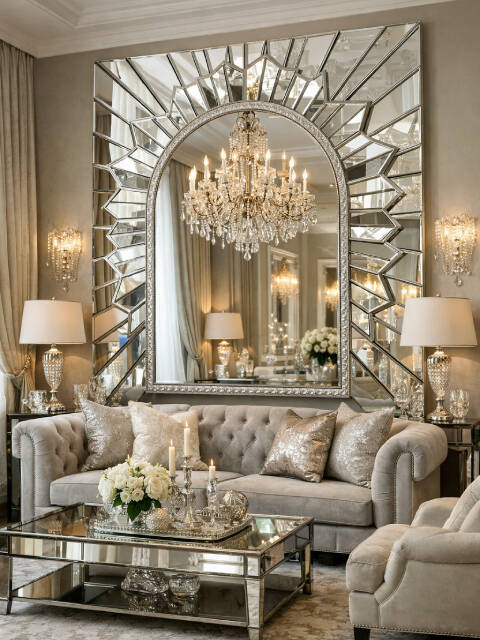 Dekoracyjne lustra glamour